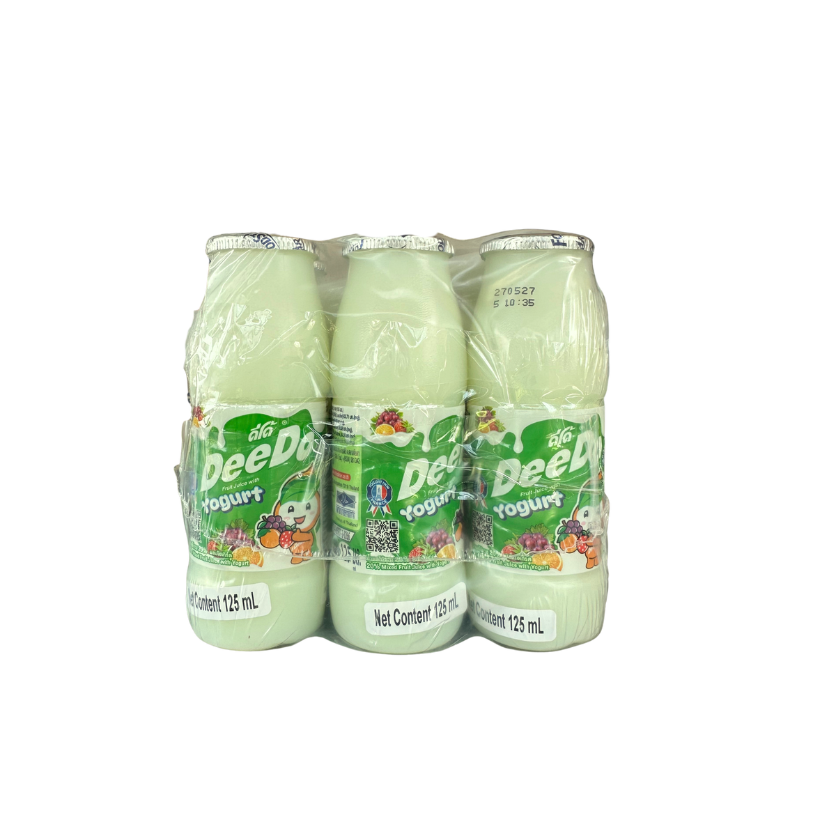 DEEDOO Fruit Yogurt 125ML 6 Pack