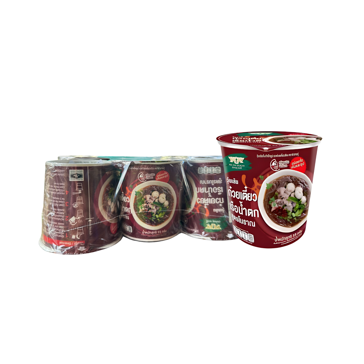 DOUBLE DRAGON Bean Vermicelli Boat noodle cups 55g