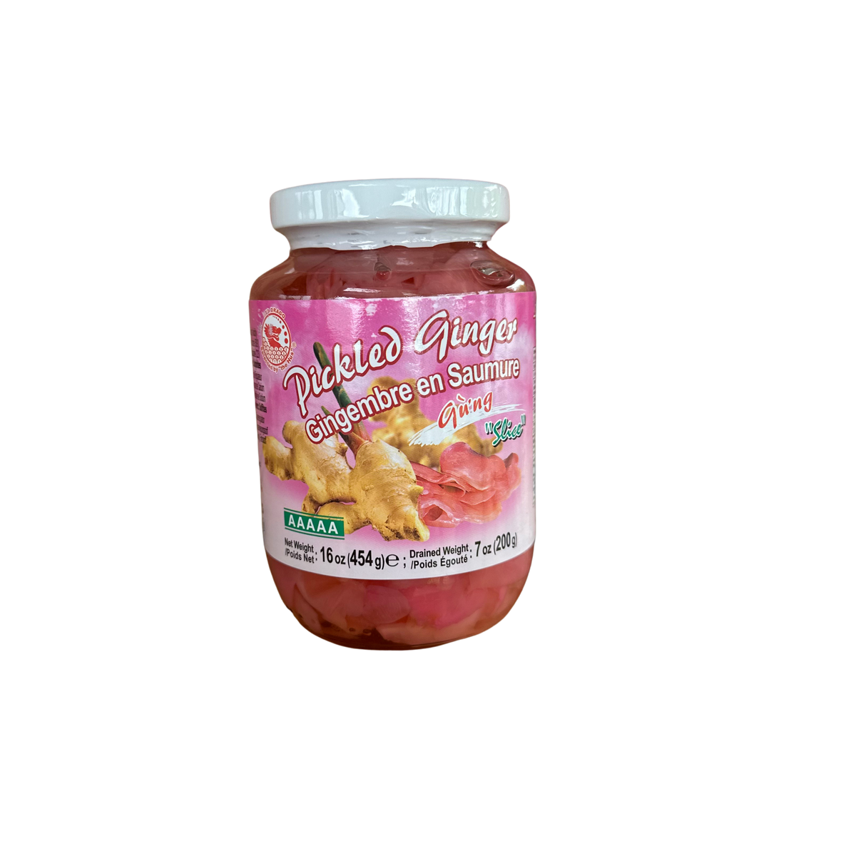 RED DRAGO Pickled Ginger (Pink) 454g