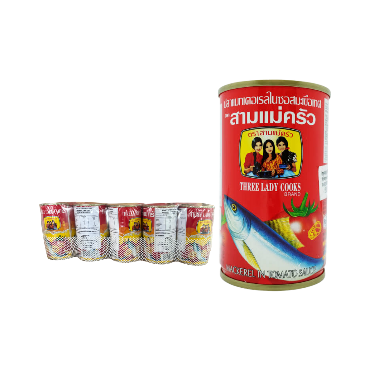 THREE LADIES Sardines in Tomato Sauce 155g