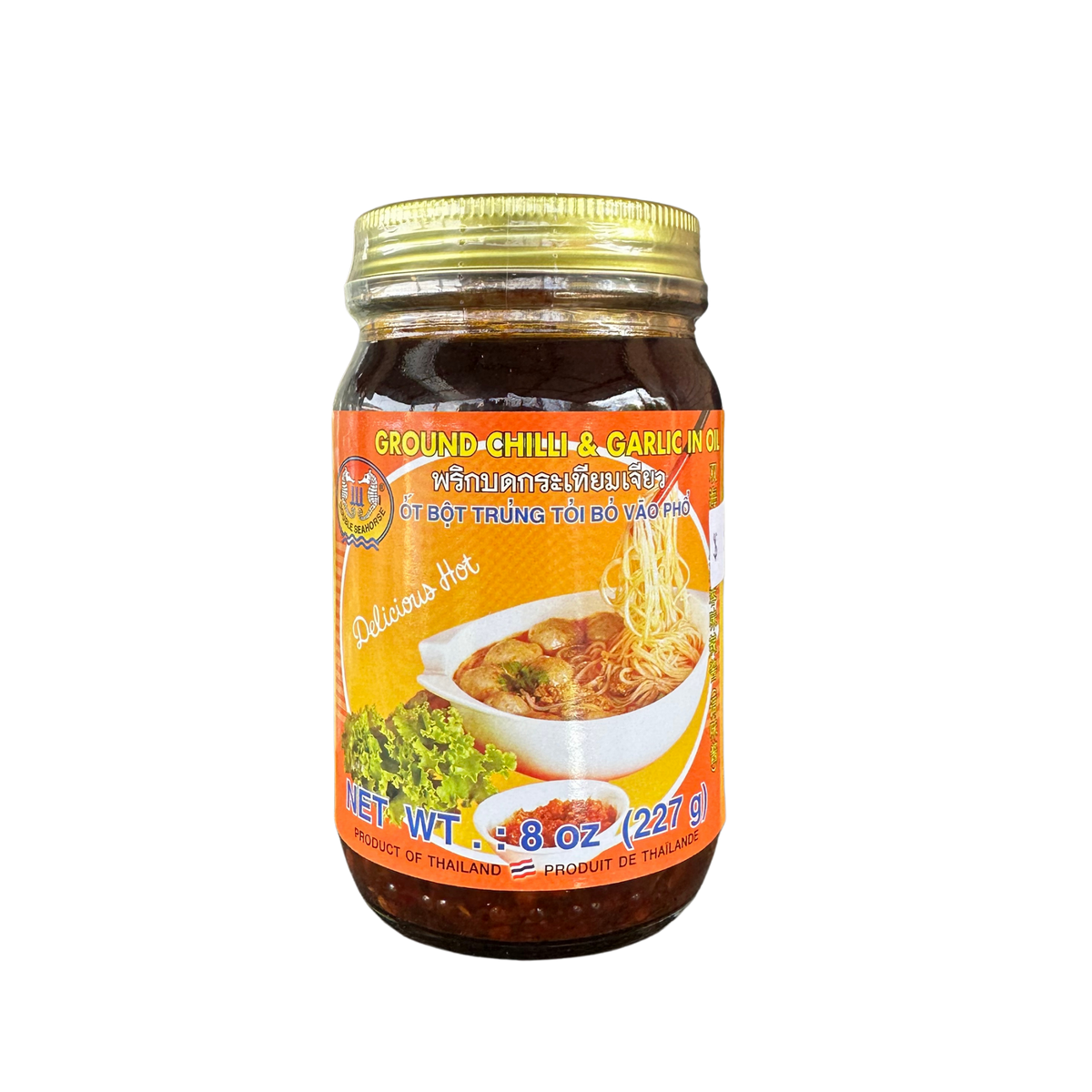 DOUBLE SEAHORSE Ground Chilli & Garlic Sauce in Oil 227g