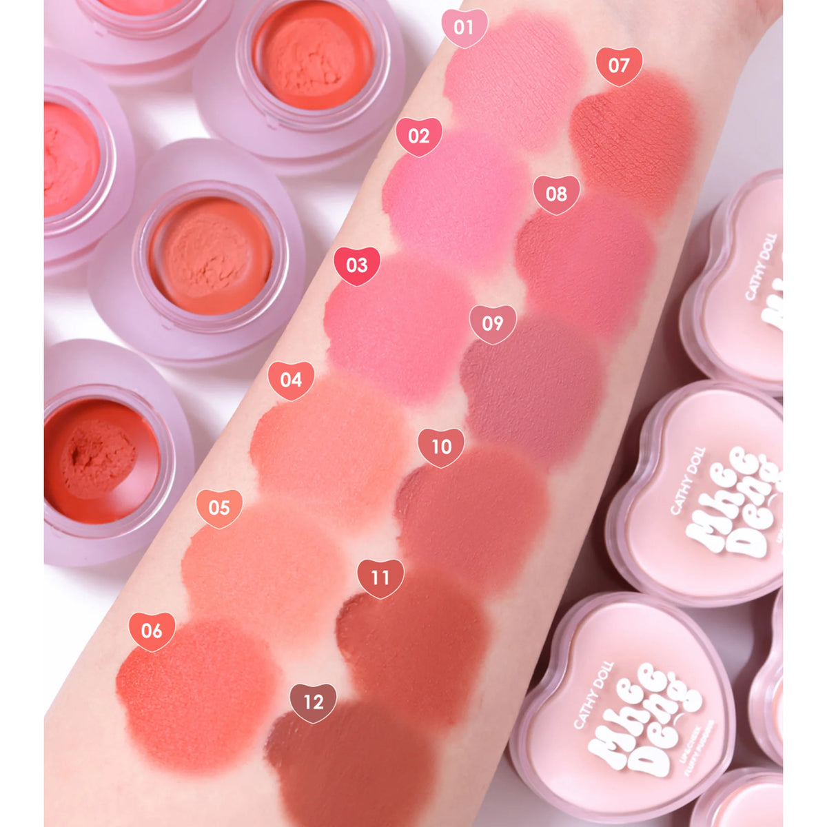 CATHY DOLL Mhee Deng Lip & Cheek fluffy Pudding