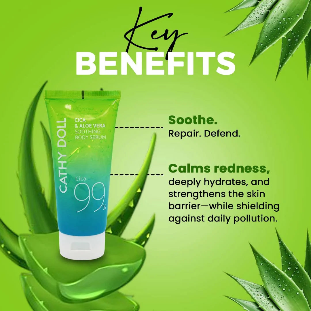 CATHY DOLL - CICA & ALOE VERA SOOTHING BODY SERUM 175g