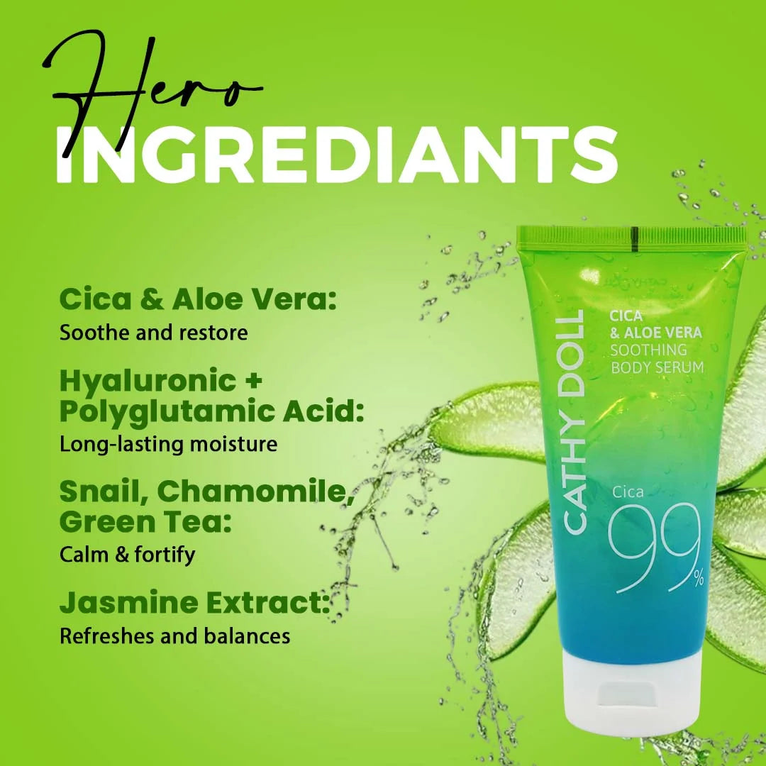 CATHY DOLL - CICA & ALOE VERA SOOTHING BODY SERUM 175g