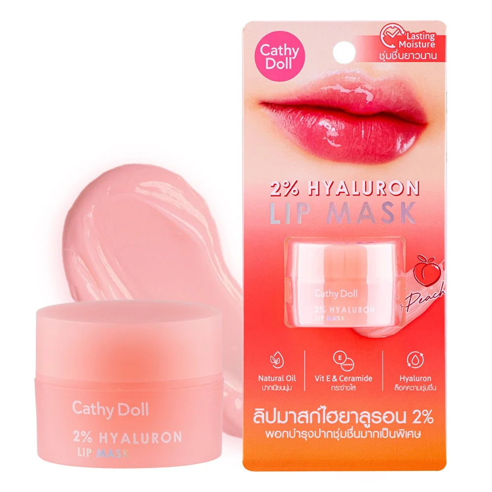 CATHY DOLL 2% HYALURON LIP MASK PEACH