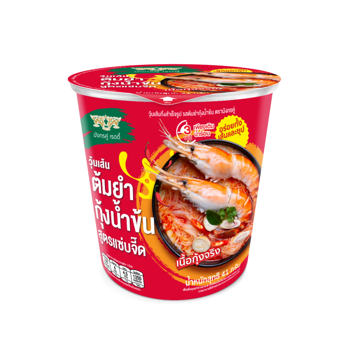 DOUBLE DRAGON Bean Vermicelli Shrimp Creamy Tom yum cup 41g