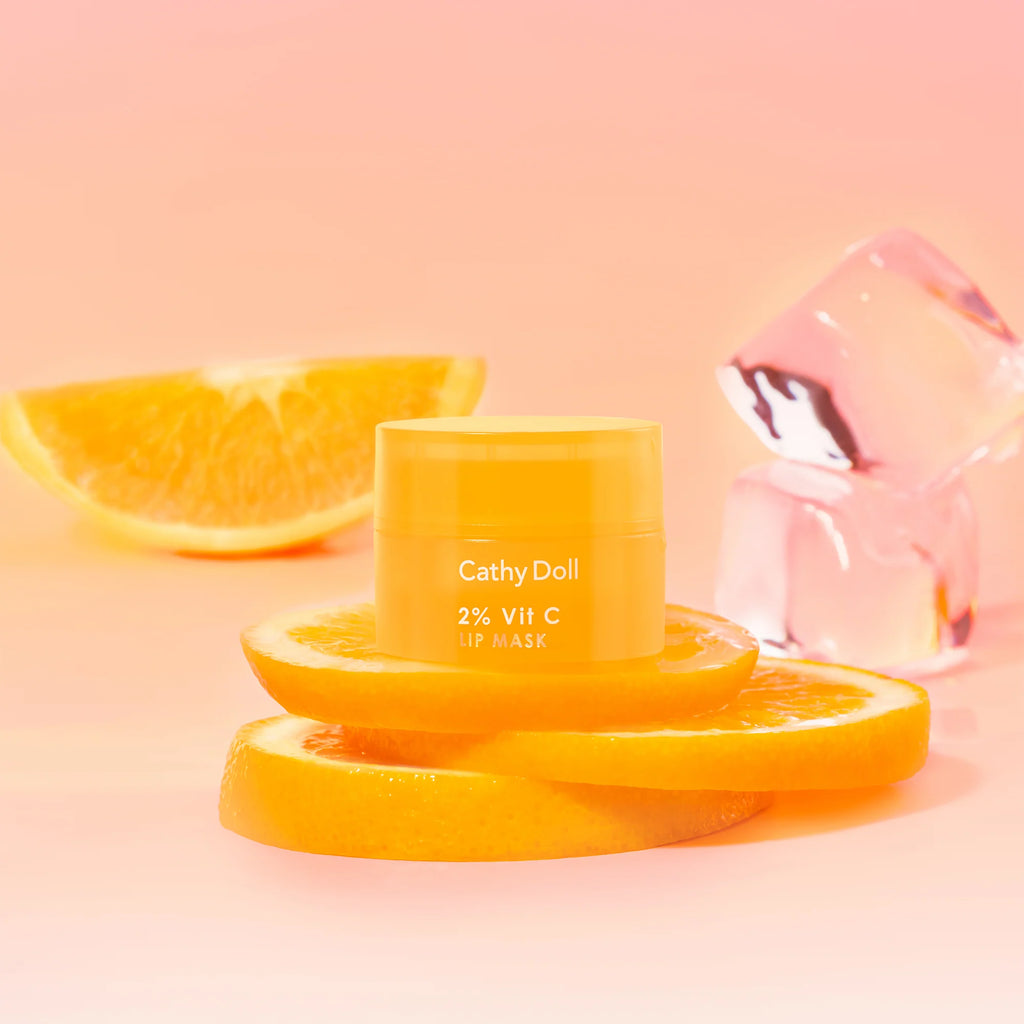 CATHY DOLL 2% HYALURON LIP MASK IN ORANGE BINGSU